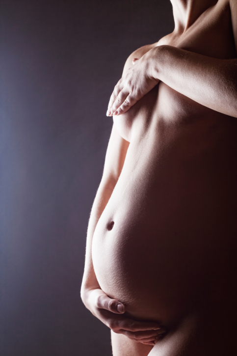 semana15 embarazo vientre linea alba